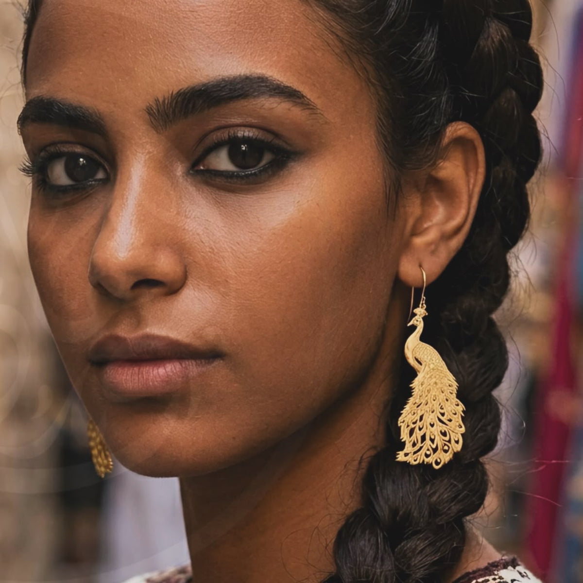 Peacock Earrings