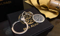 Calligraphy Medallion Keychain