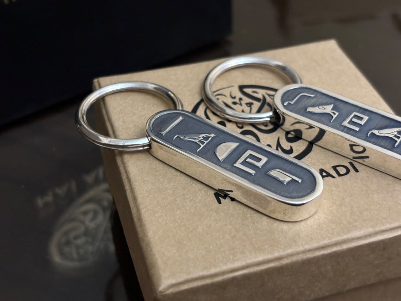 Personalized Hieroglyphic Keychain