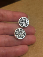 Islamic Calligraphy Stud Earrings