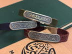 Personalized Calligraphy Leather Bracelet