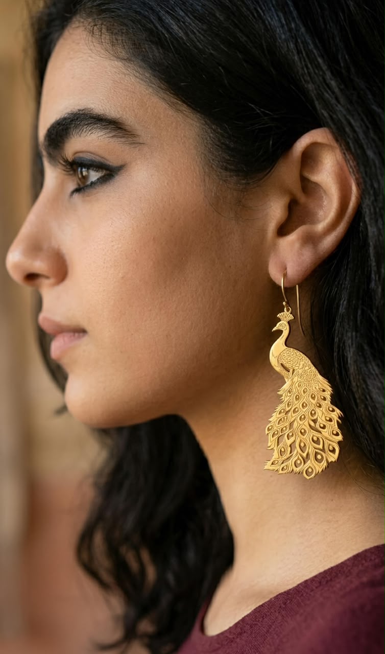 Peacock Earrings