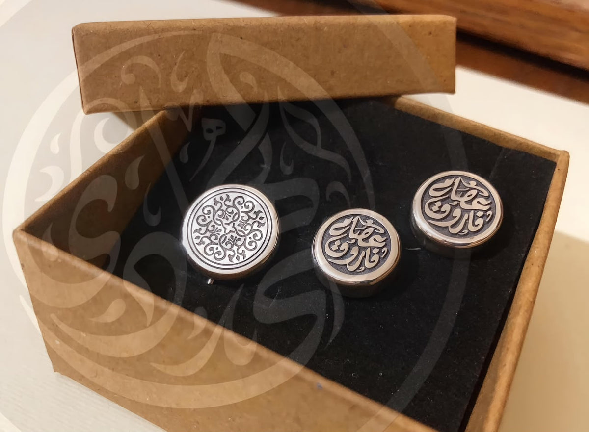 Personalized Calligraphy Cufflinks